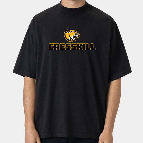 Unisex Oversized Short Sleeve High Mockneck T-Shirt (Personalized) Thumbnail