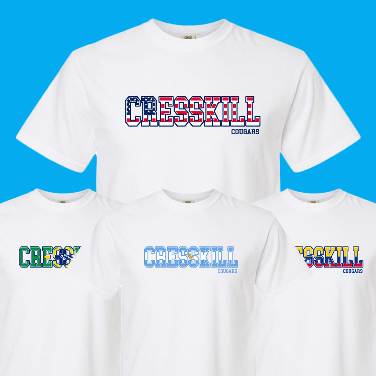 Custom Flag Garment-Dyed Heavyweight T-Shirt Thumbnail